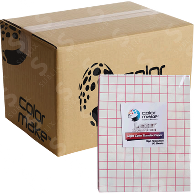 Papel transfer para telas claras (Caja con 100 hojas) Color Make
