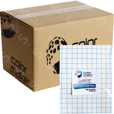 Papel transfer para telas oscuras (Caja de 100 hojas) Color Make