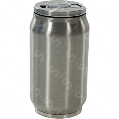 Lata de Acero 300ml Tipo Refresco Plata Color Make