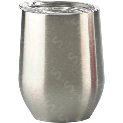 Vaso de Acero 300ml. Tipo Vinero Color Plata