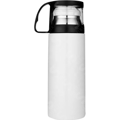 Termo Vaso de acero con taza 500ml Weekend blanco