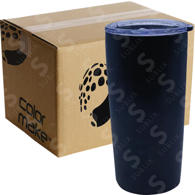 Vaso de Acero 20oz Cónico Tipo Playero Para grabado Láser (Caja de 24) Color Make