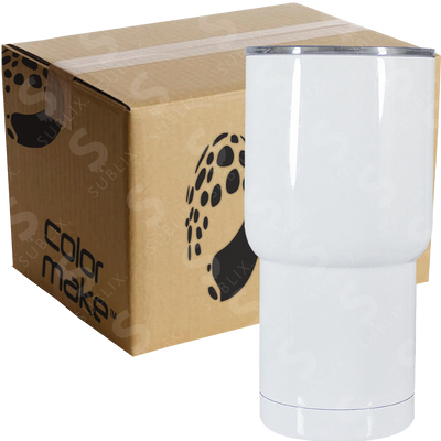 Vaso de Acero 30oz. Tipo Viajero Doble. Para Sublimación (Caja de 12 pzas) Color Make