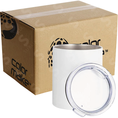 Vaso de Acero 300ml Tipo Barril Blanco (Caja de 50) Color Make