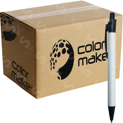 Pluma de Aluminio gancho de Metal Modelo 707 Para Sublimar Blanco (Caja de 50) Color Make