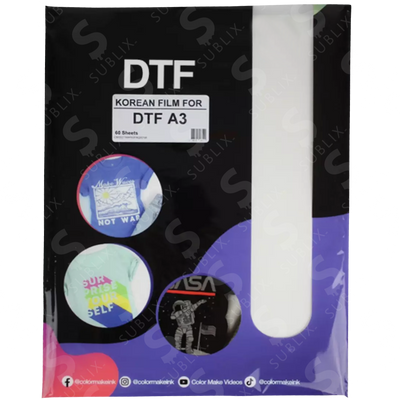 Paquete de Film DTF A3 (60 hojas) Color Make