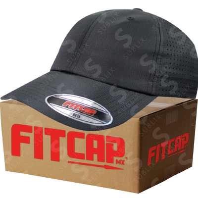 Gorra FitCap Adulto Modelo Beta No 030 Color Negro Caja de 6 pzas)