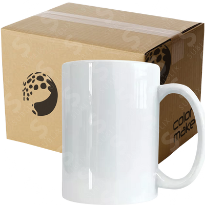 Taza de cerámica 15oz Blanca Grado AA (Caja de 36) Color Make